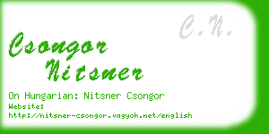 csongor nitsner business card